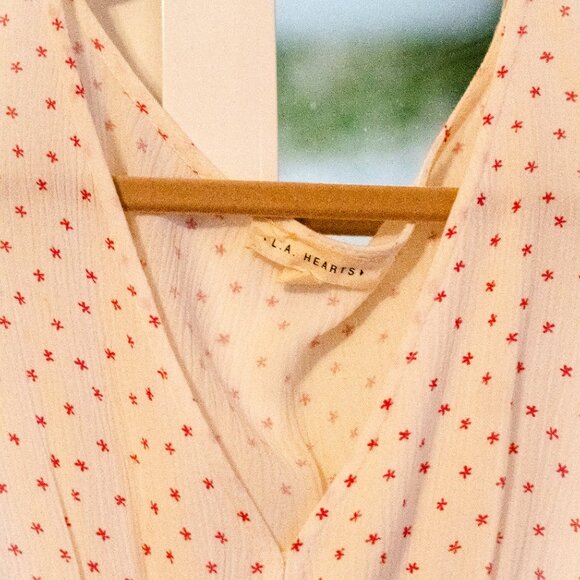 LA Hearts by PacSun White with Red Florals Dress - Picture 2 of 4